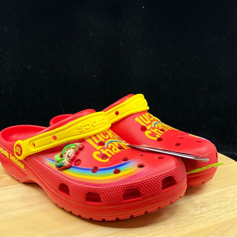 Crocs Lucky Charms Clogs Magically Delicious Cereal Red Mens Size 13 - Picture 8 of 8